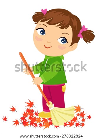 Girl Clean Stock Vector 278322824 - Shutterstock