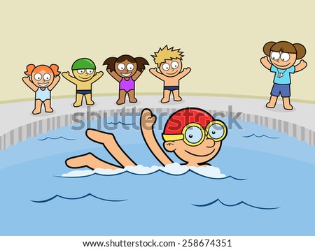 Swimming Lessons Stock Vectors & Vector Clip Art | Shutterstock