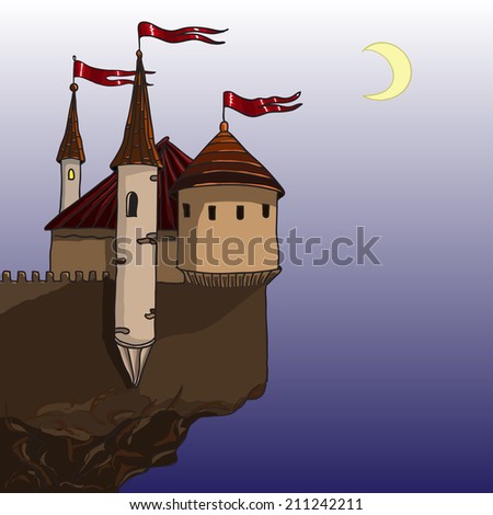 Castle Background Stock Vector 44303968 - Shutterstock