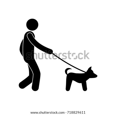 stick person dog