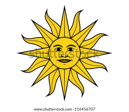 Sun May Flag Uruguay Vector Illustration Stock Vector 116456707 ...