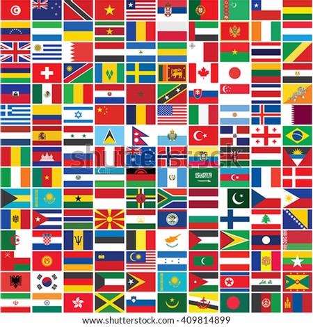 Vector Set Flags Sovereign States Other Stock Vector 134999744 ...