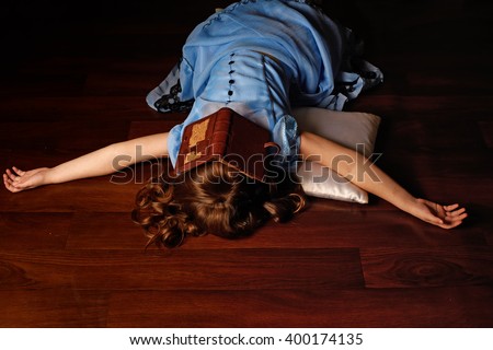 Horror Scene Woman Possessed Crawling Out Stock Photo 79248169 ...