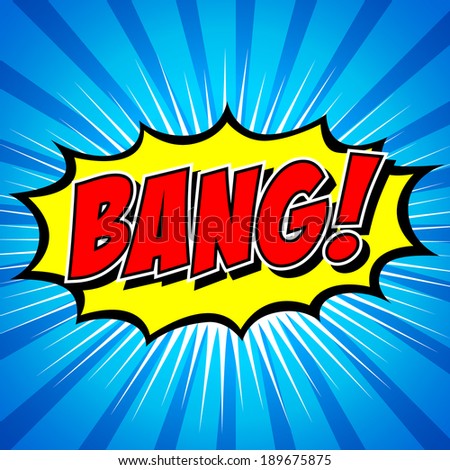 Bang Comic Speech Bubble Cartoon Stock Vector 186911369 - Shutterstock