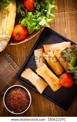 Fried Chinese Spring rolls