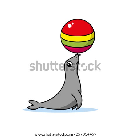 Seal Head Stock Vector 257438239 - Shutterstock