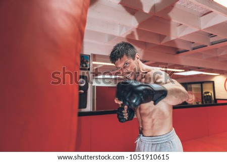 Moorsel, Aalst, Belgium - October 13, 2012 - professional Belgian stuntman Olivier Bisback on training for the next movie