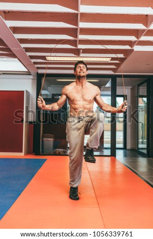 Aalst, Belgium - October 13, 2012: professional stuntman O.B. on training for the next movie
