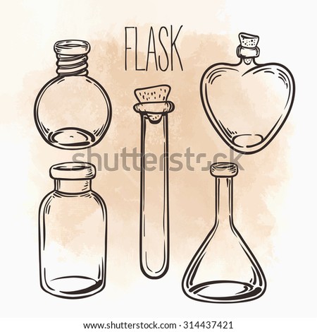 Old Chemistry Laboratory Vector Background Vintage Stock Vector ...