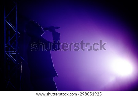 Singer Silhouette Stock Photos, Images, & Pictures | Shutterstock