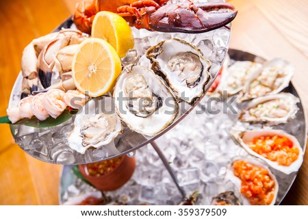 Seafood platter