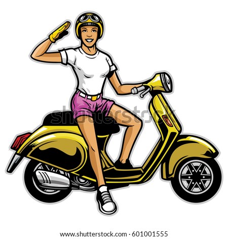 Girl Ride The Scooter Girl Ride The Scooter