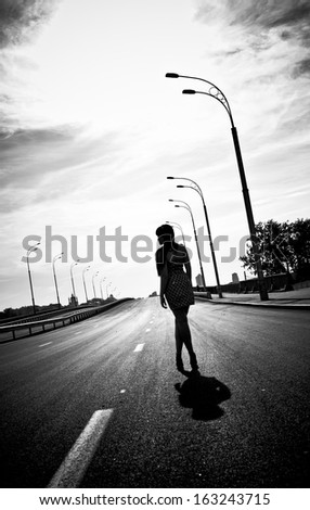 Girl Walking Away Stock Images, Royalty-Free Images & Vectors
