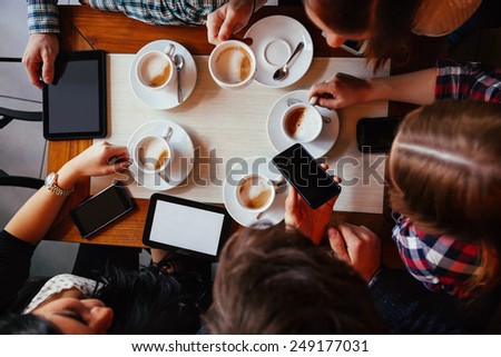 Friends Drinking Coffee Friends Drinking Coffee