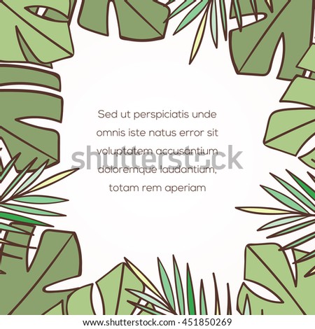 Floral card can be used for holiday cards, shop invitation, postcard or website banner. Flower natural bright invitation. Summer design. Flower concept.