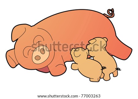 Suckling Pig Stock Illustrations & Cartoons | Shutterstock