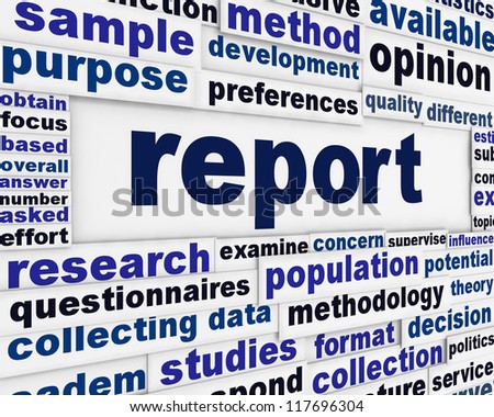 official report document