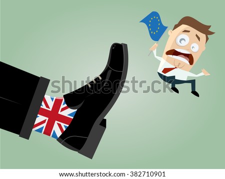 brexit Great Britain EU exit - stock vector