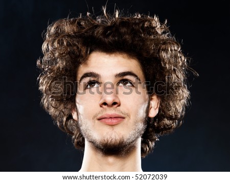 Man Curly Hair Face Stock Photos, Images, & Pictures | Shutterstock