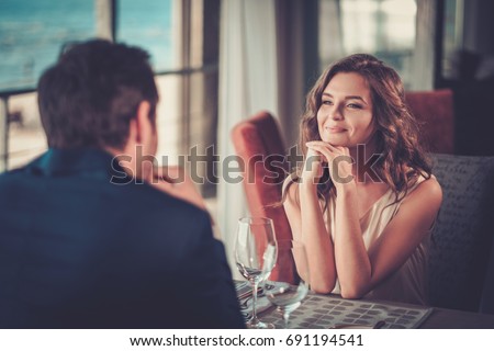 [fb] les angélus // jola&monsiame Stock-photo-beautiful-couple-in-a-restaurant-691194541