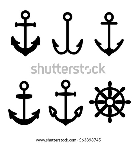 Anchor Graffiti Set Stock Vector 11774827 - Shutterstock