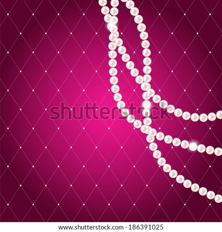 Beauty Pearl Background Vector Illustration