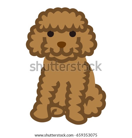 Cute Cartoon Poodle Stock Images, Royalty-Free Images & Vectors