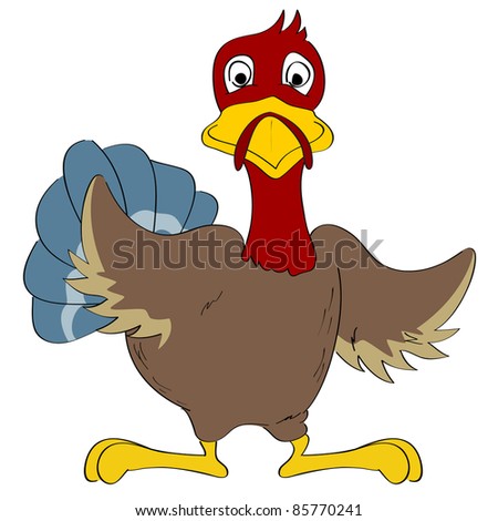 Smiling Turkey Winking Eye Doing Ok Stock Illustration 64490614 ...