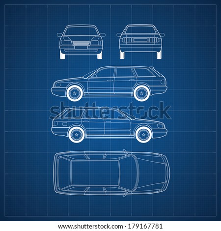 Car Blueprint Stock Photos, Images, & Pictures | Shutterstock