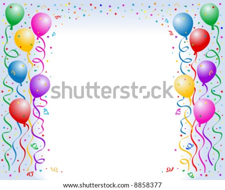 Balloon Border Stock Vector 8858377 - Shutterstock