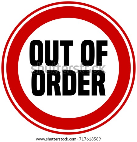 Out Of Order Clip Art