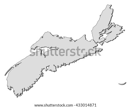 Nova Scotia Outline Stock Images, Royalty-Free Images & Vectors ...