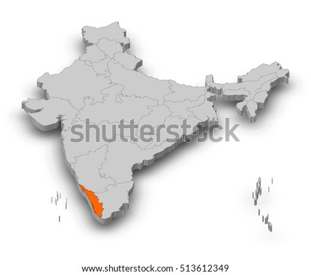 Kerala Map Stock Images, Royalty-Free Images & Vectors | Shutterstock