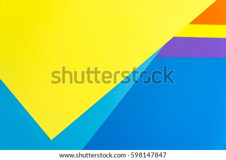 Color Papers Geometry Flat Composition Background Stock Photo ... Color Papers Geometry Flat Composition Background Stock Photo ...