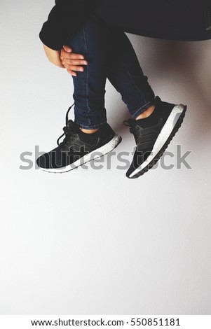 CHIANGRAI, THAILAND - January 7, 2017: Adidas ultra boost 3.0 runner shoes