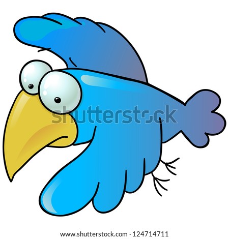 Little Bird Cartoon Line Art Coloring Stock Vector 89340535 - Shutterstock