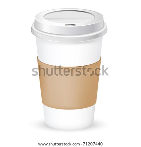 Paper Coffee Cup Vector Paper Coffee Cup Vector