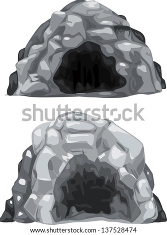 Illustration Cave Stock Vector 137528474 - Shutterstock