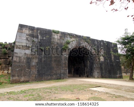 North Gate, Citadel of the Ho Dynasty in Thanh Hoa, Vietnam - a UNESCO World Heritage Site