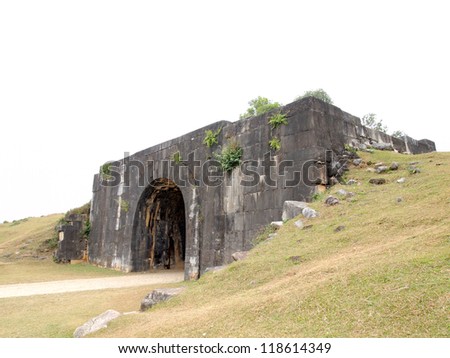North Gate, Citadel of the Ho Dynasty in Thanh Hoa, Vietnam - a UNESCO World Heritage Site