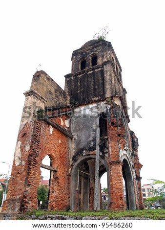 War Evidence of Tam Toa Church Steeple, Vietnam
