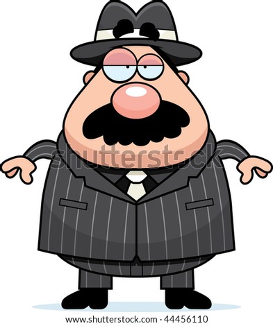 Big Cartoon Mobster Suit Stock Vector 62701918 - Shutterstock