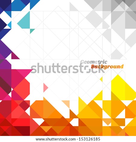 Abstract geometric background with place for your text.