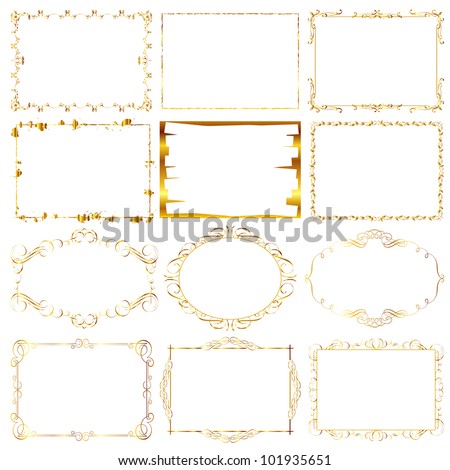 Gold Border Stock Photos, Images, & Pictures | Shutterstock