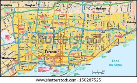 Toronto Map Stock Images, Royalty-Free Images & Vectors | Shutterstock