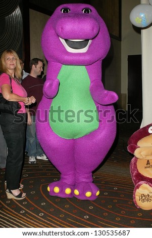 HOLLYWOOD AUGUST 02 Barney Purple Dinosaur Stock Photo (Royalty Free ...