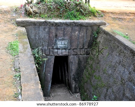 Entrance to Underground Viet Cong Tunnel - Quang Tri, Vietnam