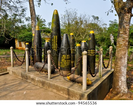 Unexpended US Munitions - Quang Tri, Vietnam
