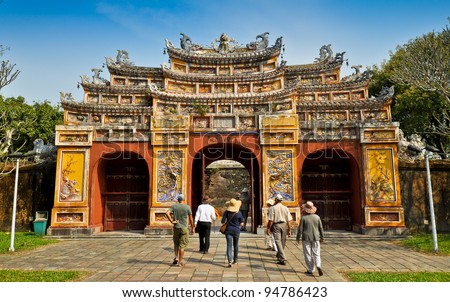 Hien Lam Pavilion Gate, The Citadel - Hue, Vietnam.