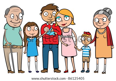 cartoon family